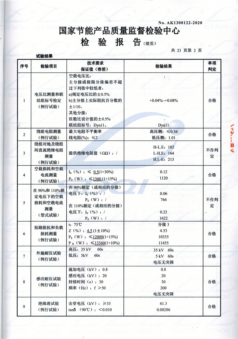 高低压试验报告-S11-1250贵定贵定贵定油浸式变压器-2.jpg